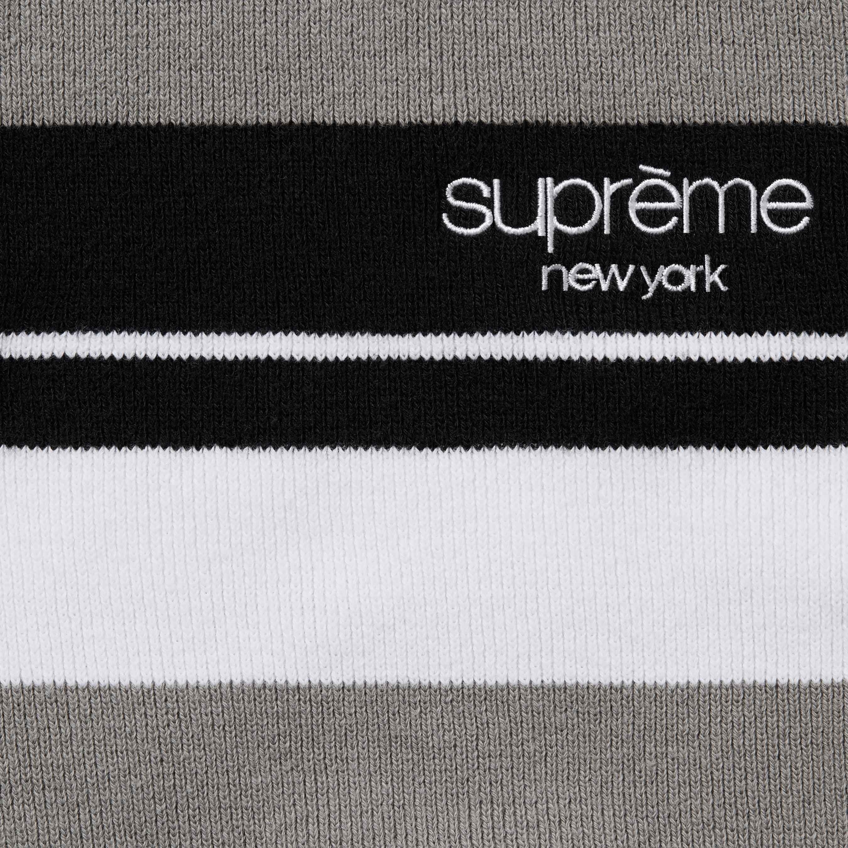 Stripe Zip L/S Polo view 8